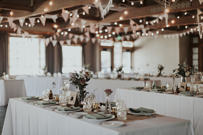 Aspen Hall - indoor wedding reception 2