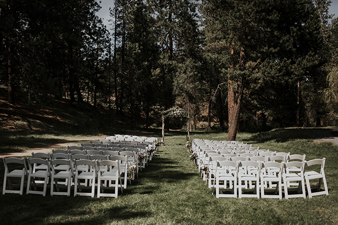 Aspen Hall - outdoor wedding ceremony 1