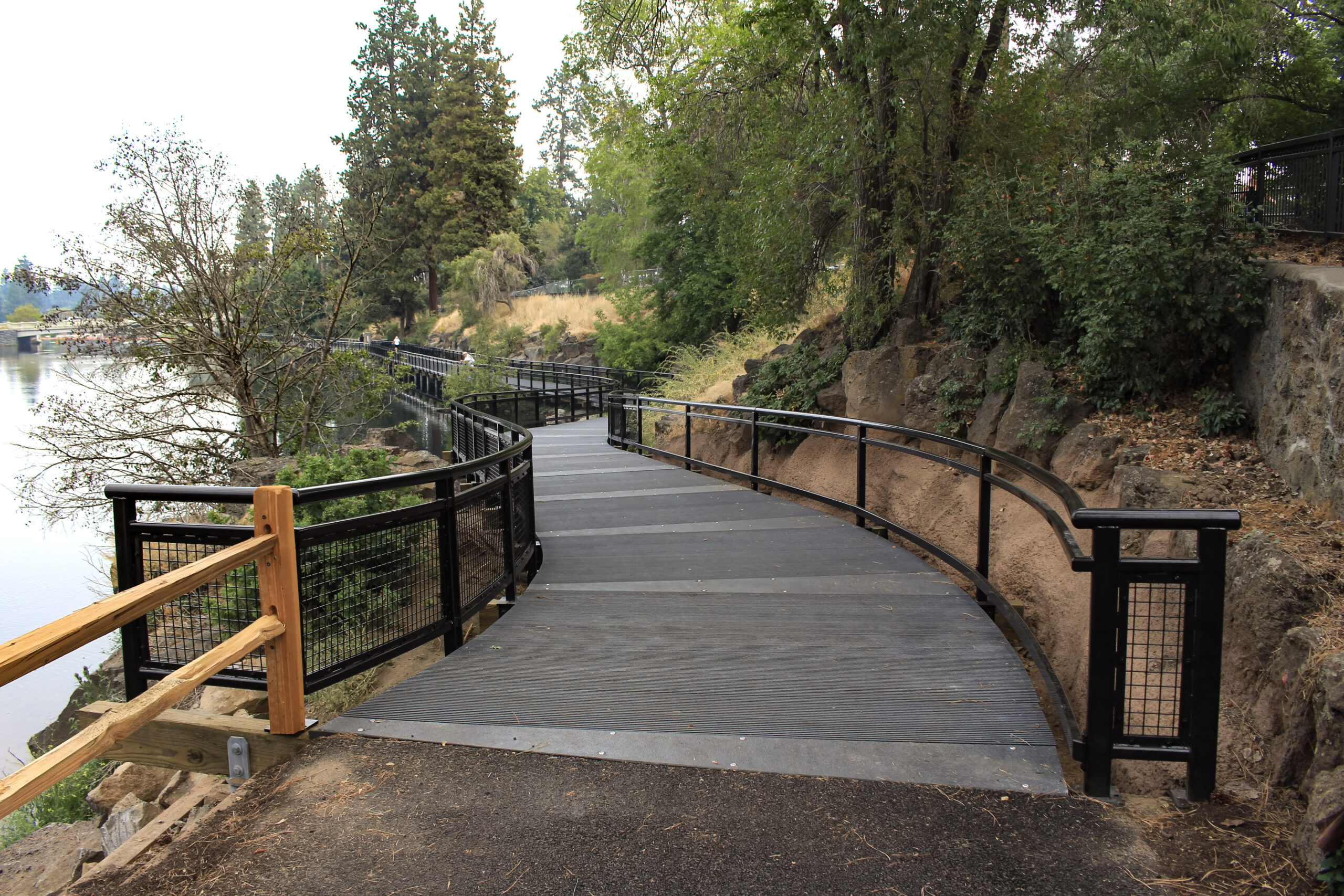 The new boardwalk in the Pioneer Reach of the DRT