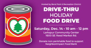 Promotional graphic for Holiday Food Drive