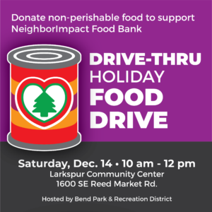 Promotional graphic for Holiday Food Drive