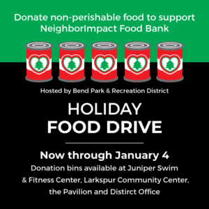 Promotional image for holiday food drive